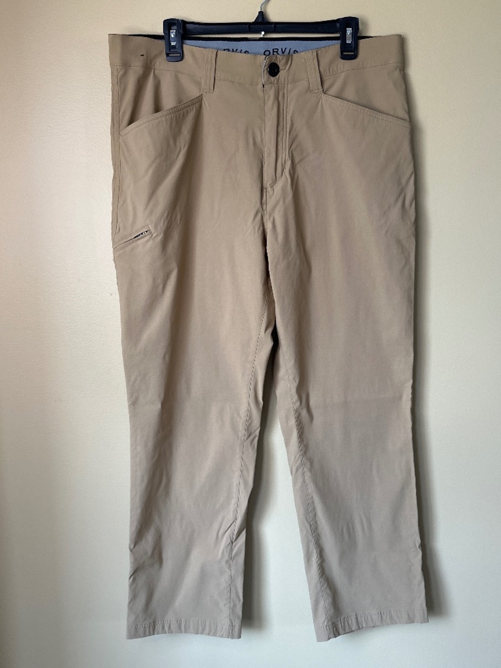 ORVIS Tech Pants Khaki Size 36x30 Comfort Waistband